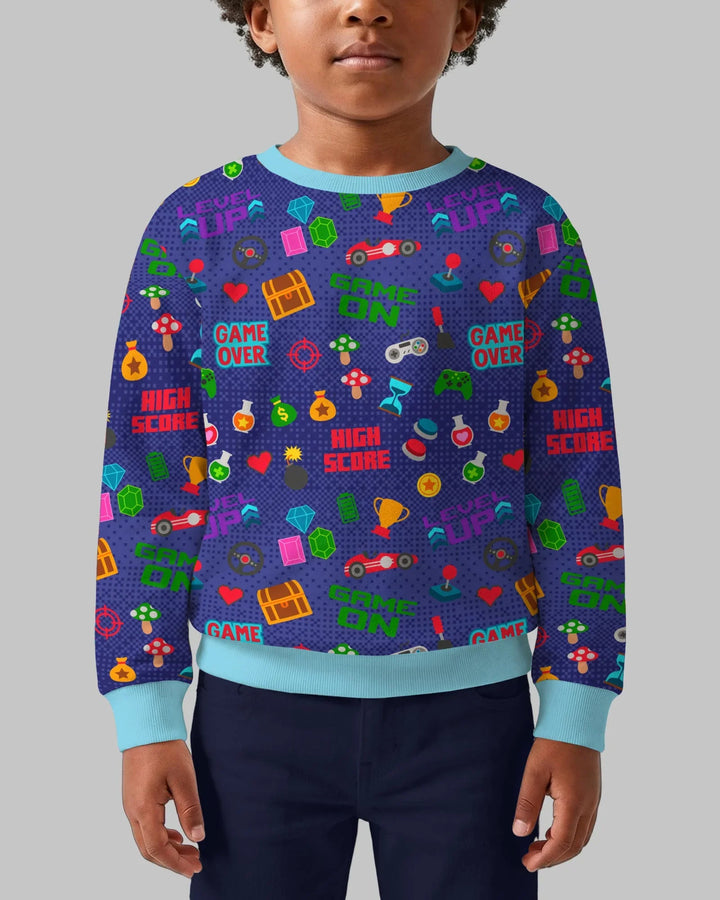 Gamer Mode On Family Matching Bamboo Crewneck Sweatshirt