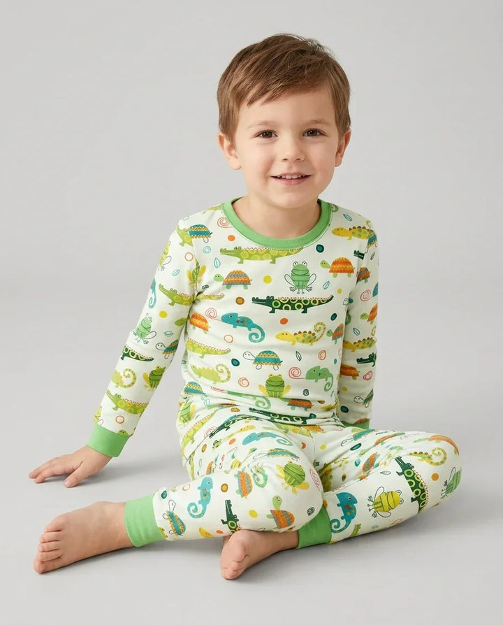 Swamp Buddies Bamboo Two Piece Long Sleeve Pajama Set