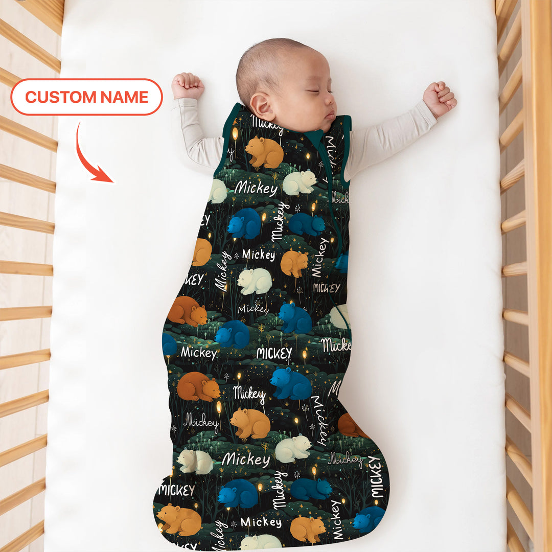 Woodland Whimsy Custom Name Sleep Bag