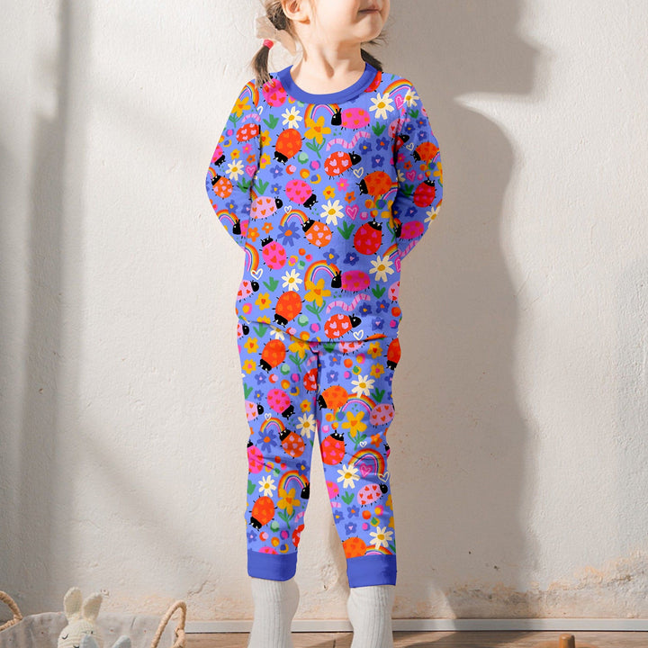 Lady Bugs Two Piece Long Sleeve Pajama Set