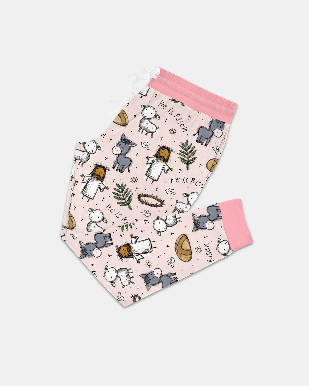 He Is Risen Easter Family Matching Women Pajama Set