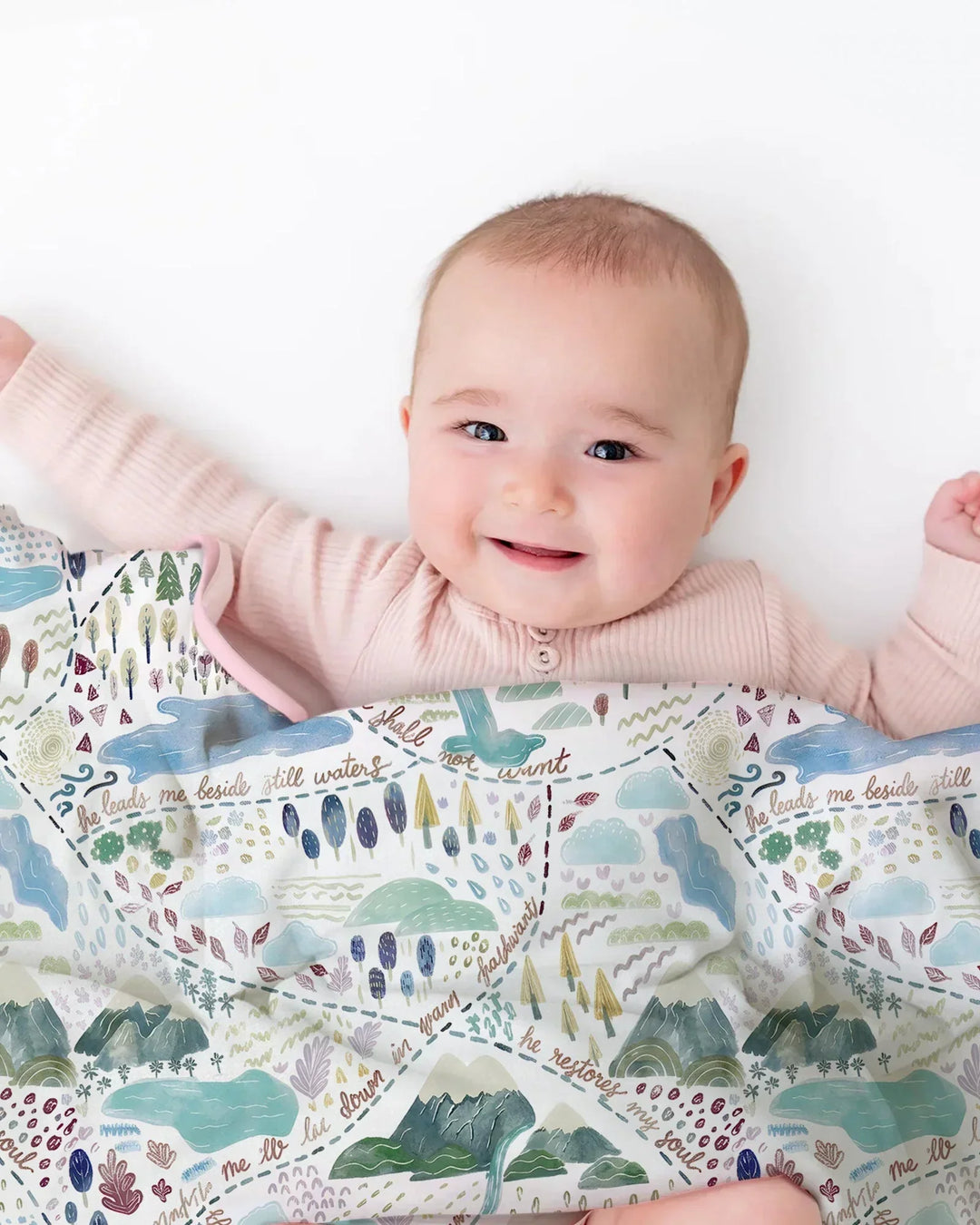 Whimsical Psalms 23 Map Blanket