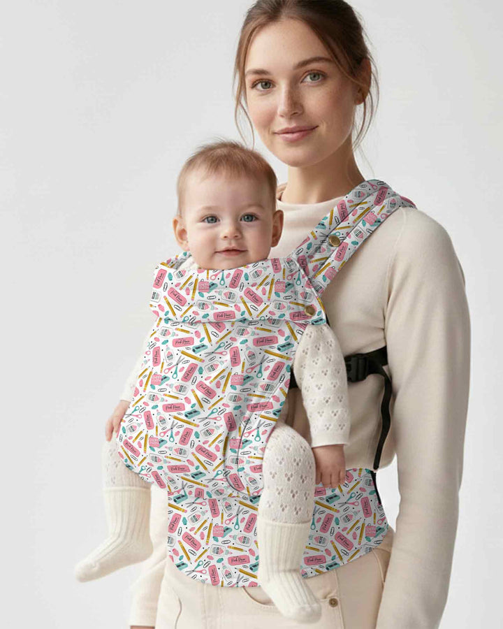 Pink Power School Supplies Baby Carrier