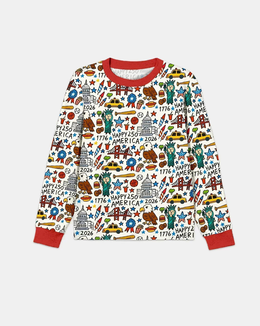 Doodle America 250th Anniversary Family Bamboo Men's Pajama Set