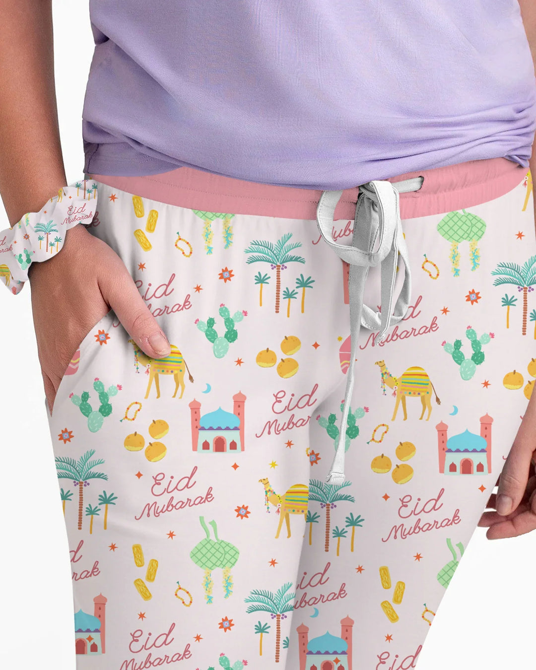 Eid Mubarak Matching Family Women Pajama Set