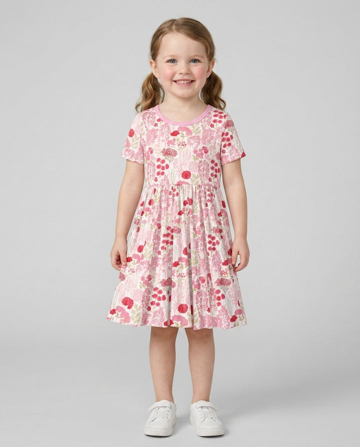 Blushing Wildflowers Bamboo Twirl Dress