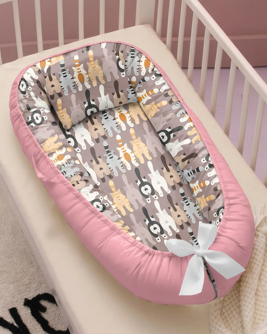 Cheeky Tails Bamboo Baby Nest Bed