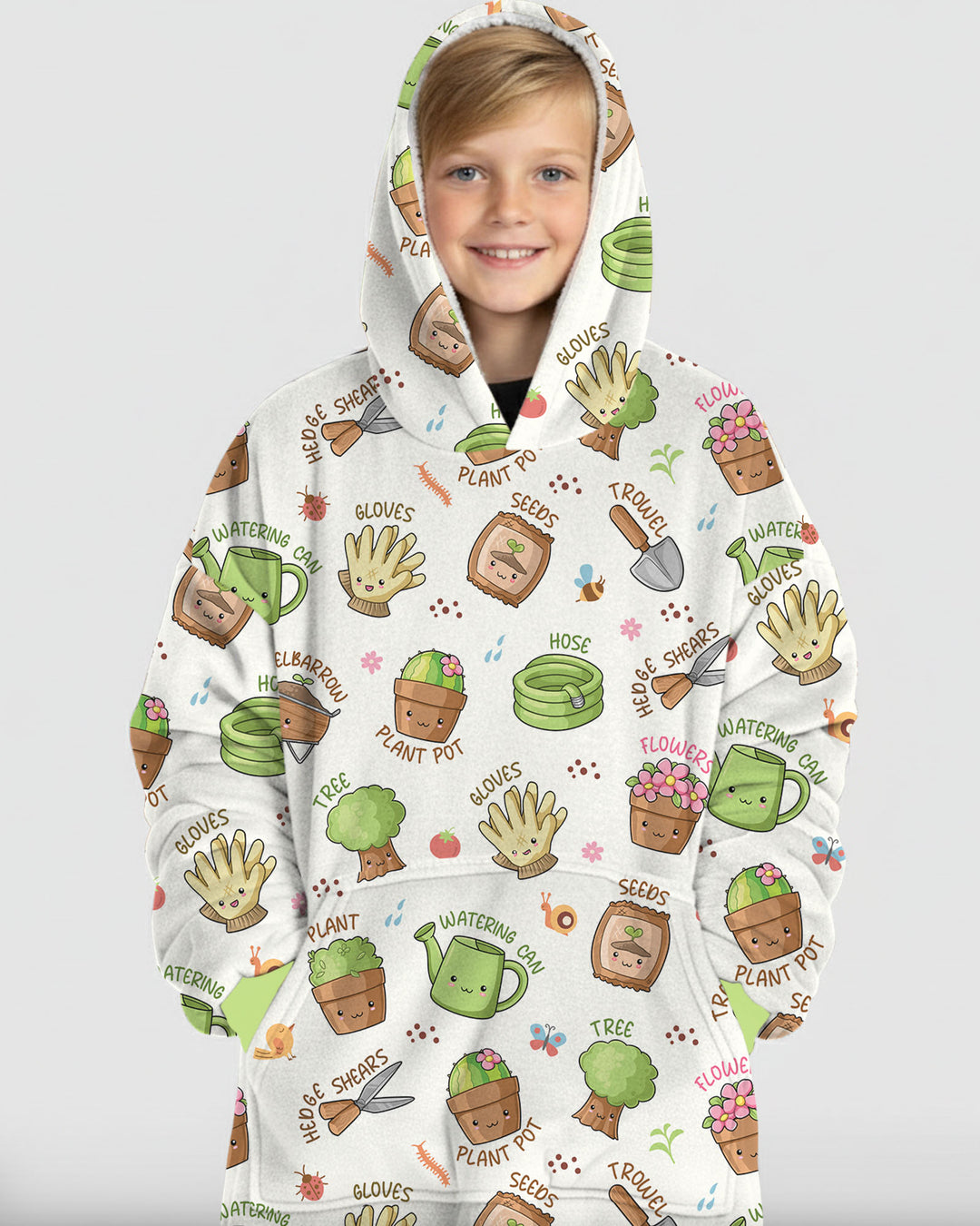 Kawaii Garden Crew Wearable Blanket Hoodie