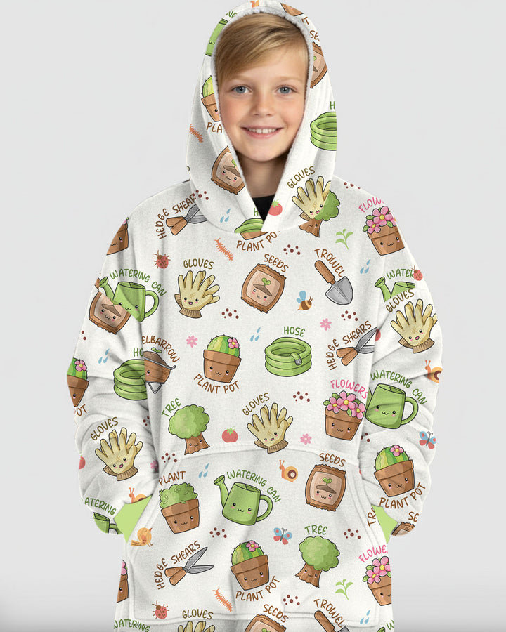 Kawaii Garden Crew Wearable Blanket Hoodie