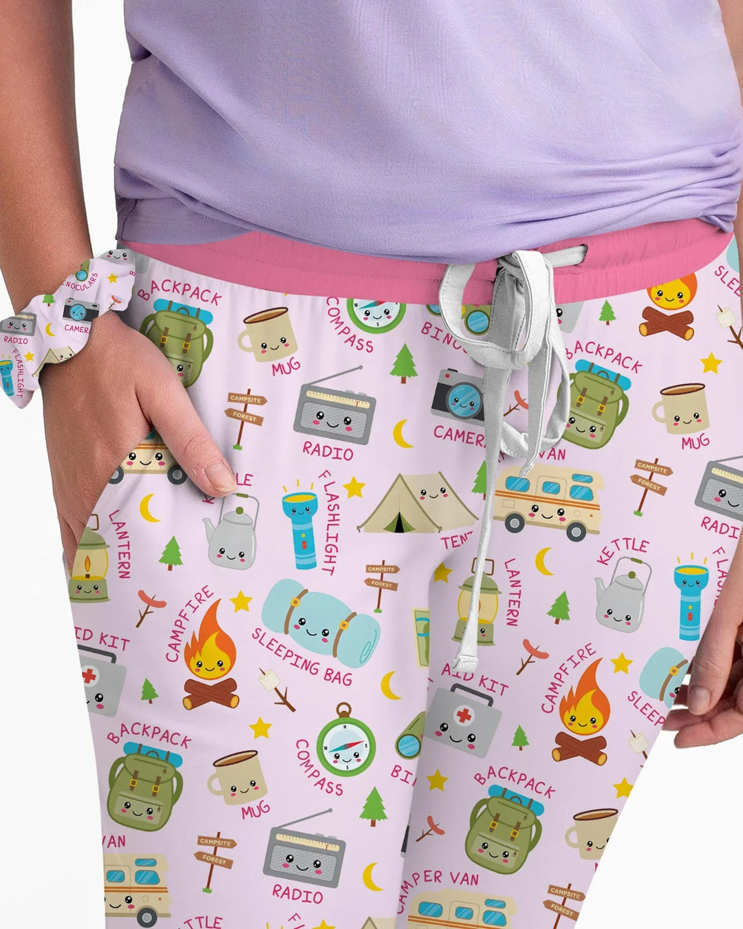 Little Camp Adventure Family Matching Women Pajama Set