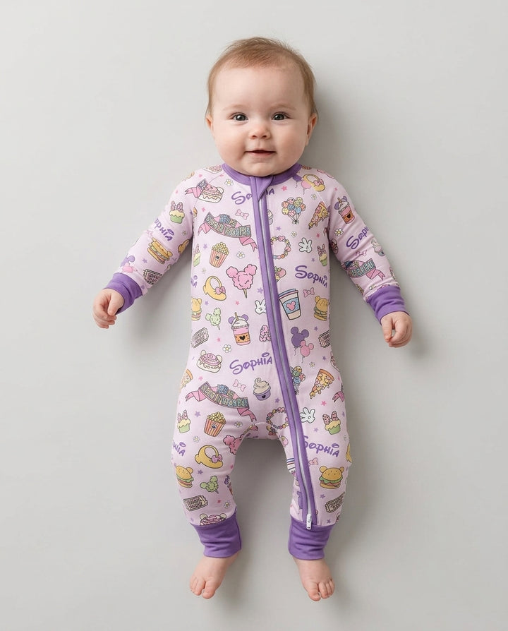 Custom Name Magical Trip Bamboo Convertible Zippy
