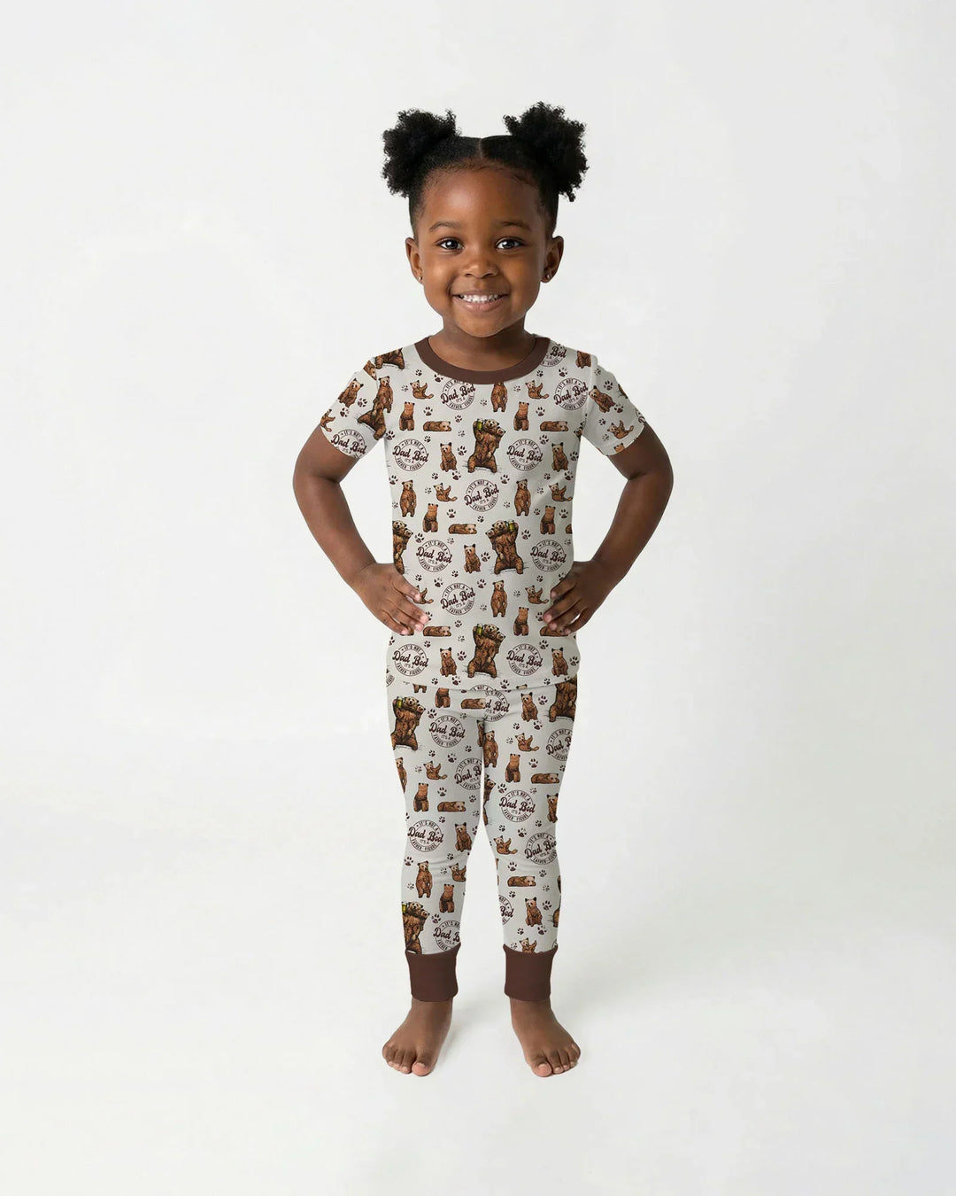 Daddy Bear It's Not A Dad Bod Bamboo Two Piece Short Sleeve Pajama Set