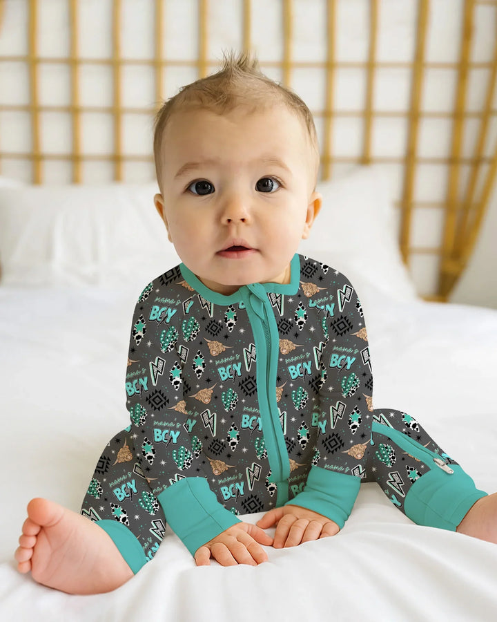 Western Mama & Me Matching  Bamboo Convertible Zippy