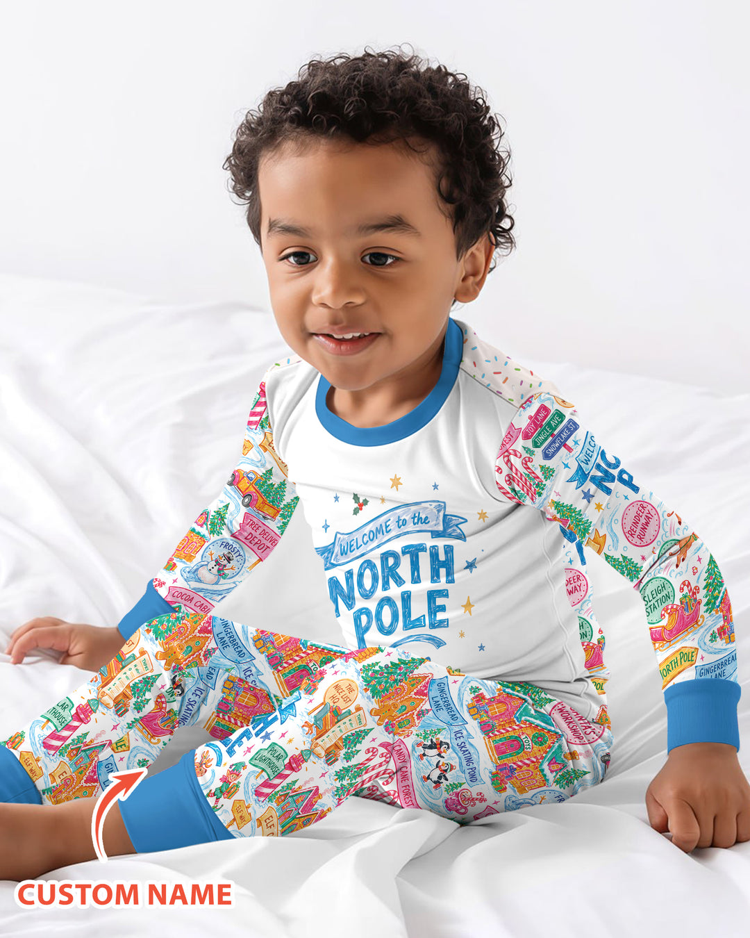 Welcome To The North Pole Bamboo Two Piece Long Sleeve Pajama Set