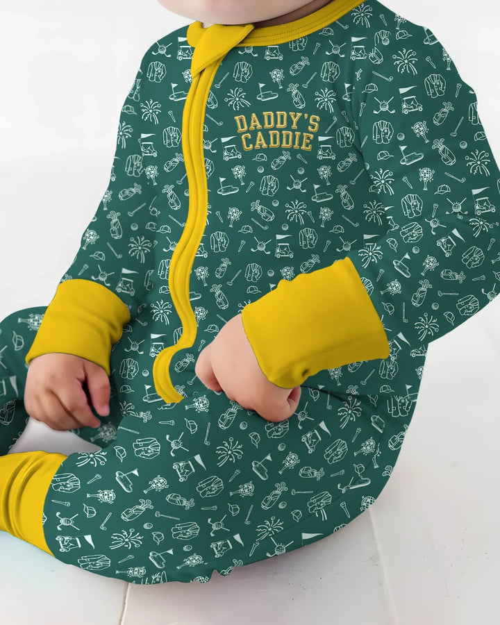 Embroidered Matching With Dad Golf Club Bamboo Convertible Zippy