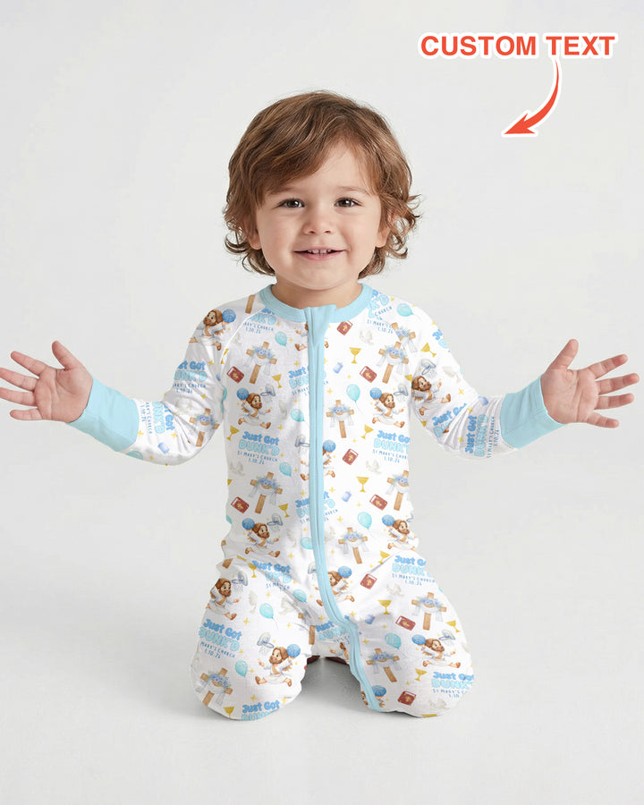 Gerippte Babykleidung mit individuellem Foto - Weich &amp; Skizzenhaft