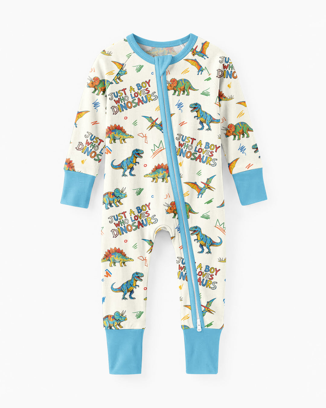 Just A Boy/Girl Who Loves Dinosaurs Bamboo Convertible Zippy
