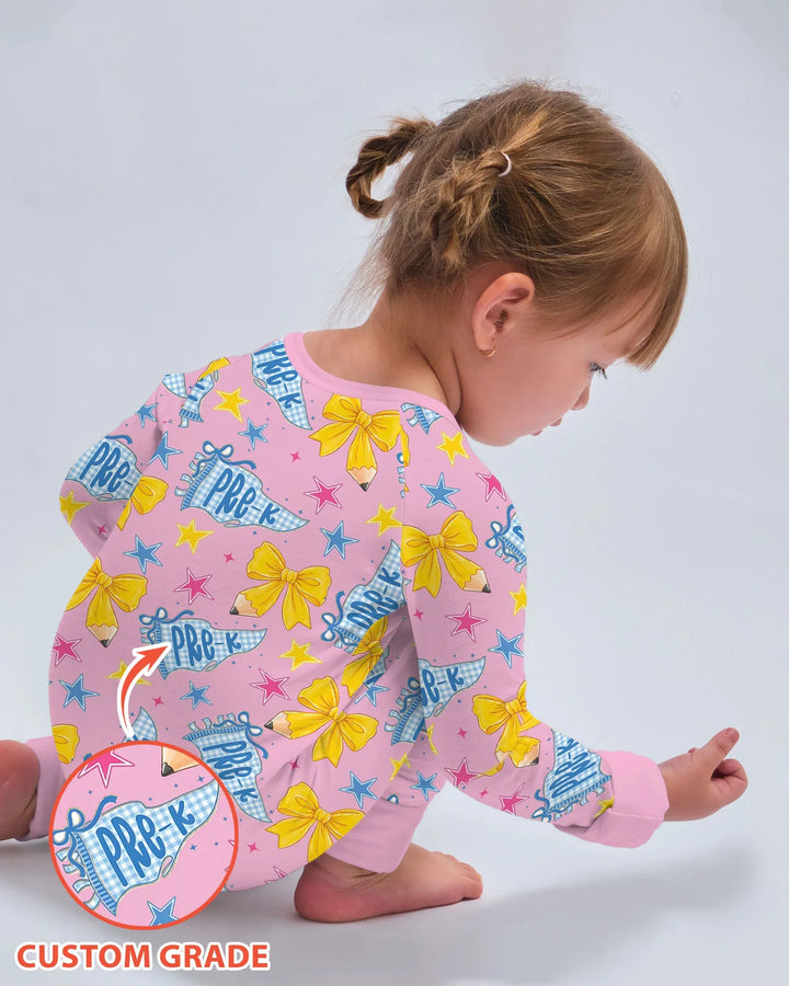 Pencil Bow Back To School Bamboo Convertible Zippy