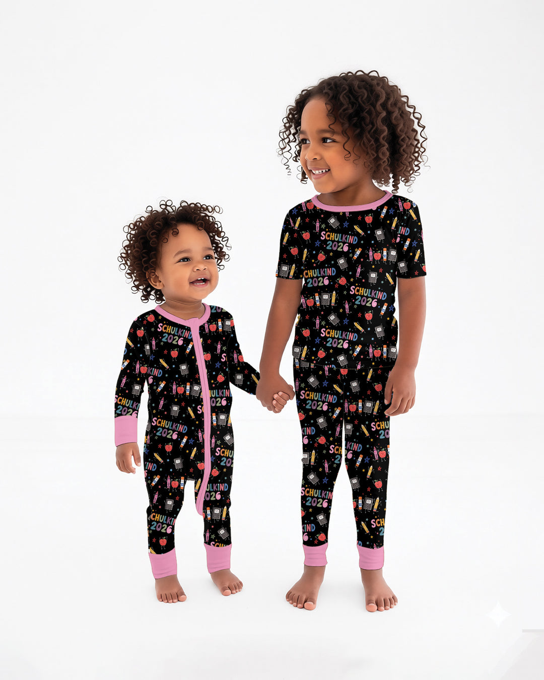 First Day Fun 2026 Bamboo Two Piece Short Sleeve Pajama Set