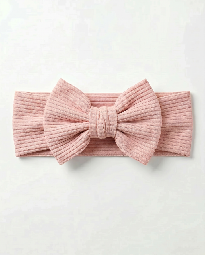 Ribbed Bamboo Luxe Bow Headband