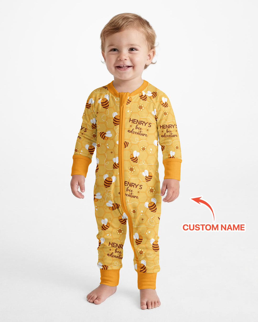 Custom Name Bee Back To School Bamboo Convertible Zippy