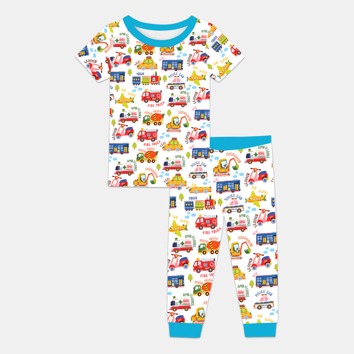 Beep Beep Adventure Two Piece Short Sleeve Pajama Set