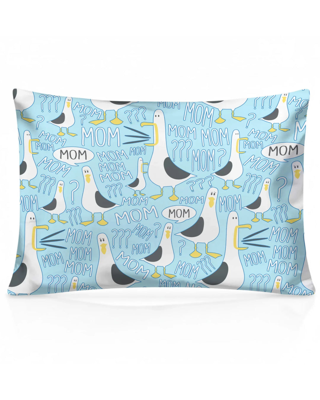 Funny Seagull MOM Bamboo Pillow Case