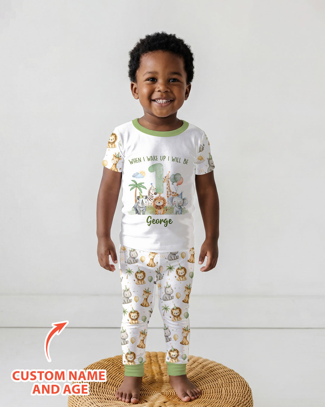 Zweiteiliges, kurzärmliges Pyjama-Set mit Marienkäfern