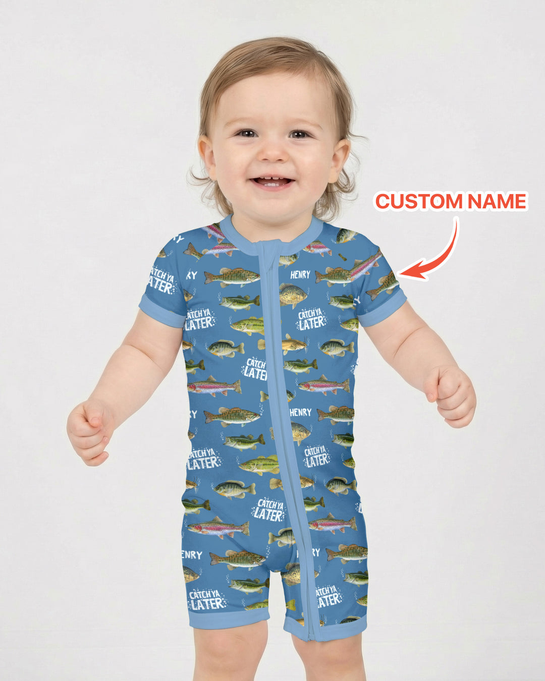 Catch Ya Later Matching Daddy & Me Shorty Zippy