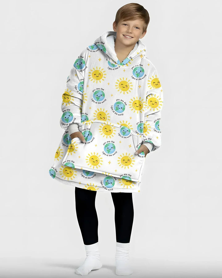 Matthew 5:14 Light of the World Wearable Bamboo Blanket Hoodie