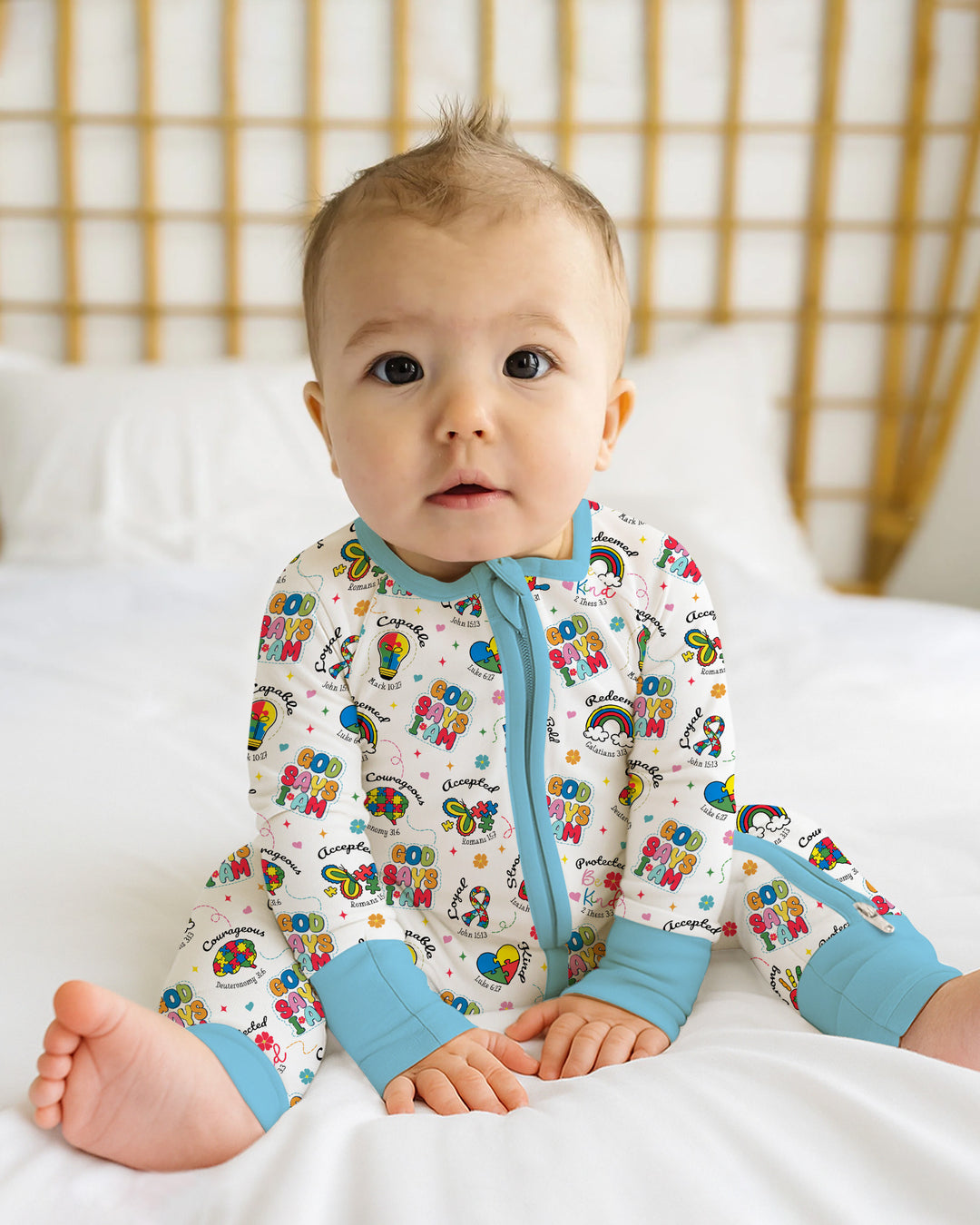 Gerippte Babykleidung mit individuellem Foto - Weich &amp; Skizzenhaft