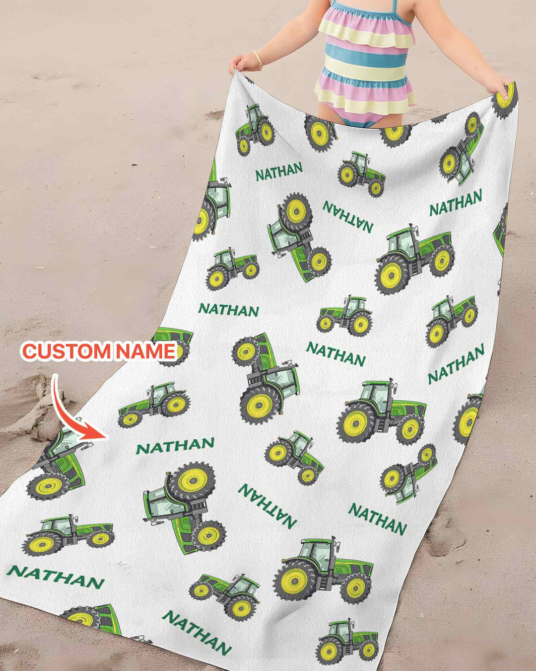 Vorlage personalisiertes Bambus-Strandtuch