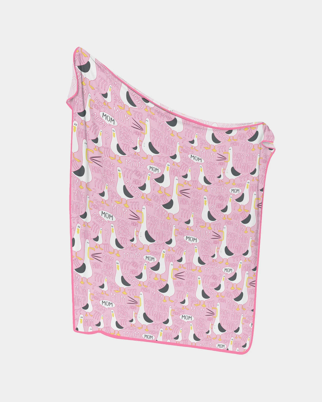 Funny Seagull MOM Bamboo Blanket
