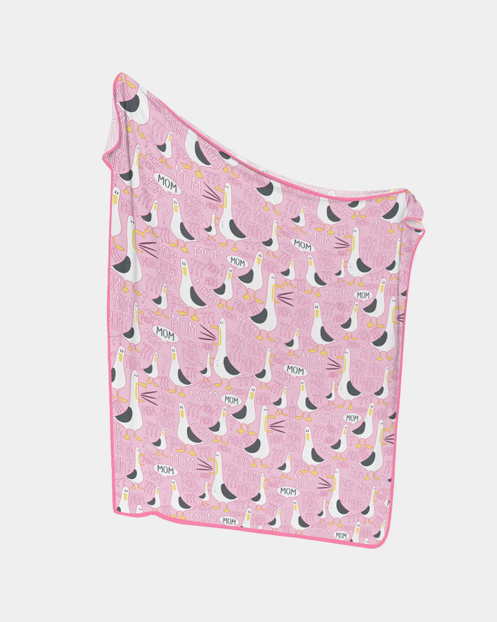 Funny Seagull MOM Bamboo Blanket