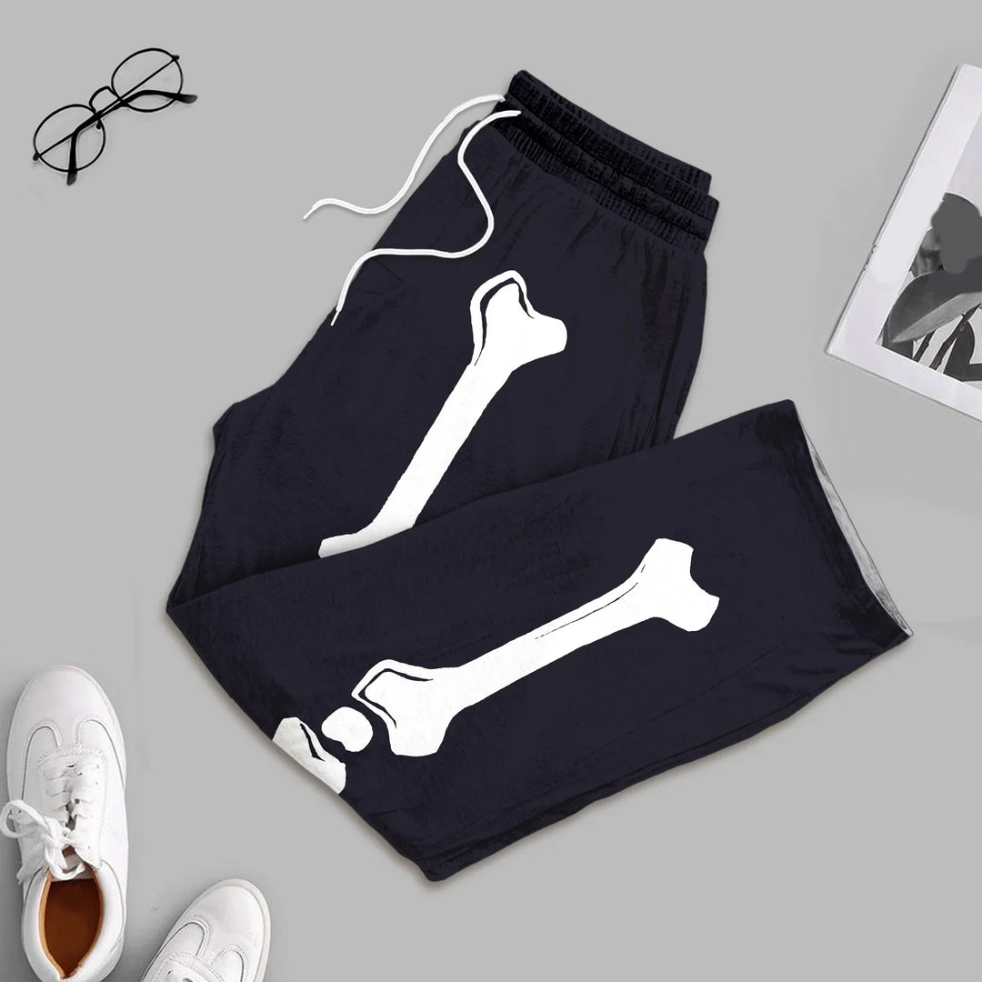 Halloween Glow In The Dark Skeleton Men's Pajama Set , Halloween Glow In The Dark Skeleton Men's Pajama Set - XS