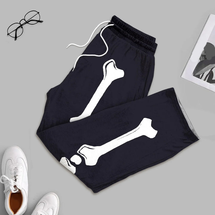 Halloween Glow In The Dark Skeleton Men's Pajama Set , Halloween Glow In The Dark Skeleton Men's Pajama Set - XS