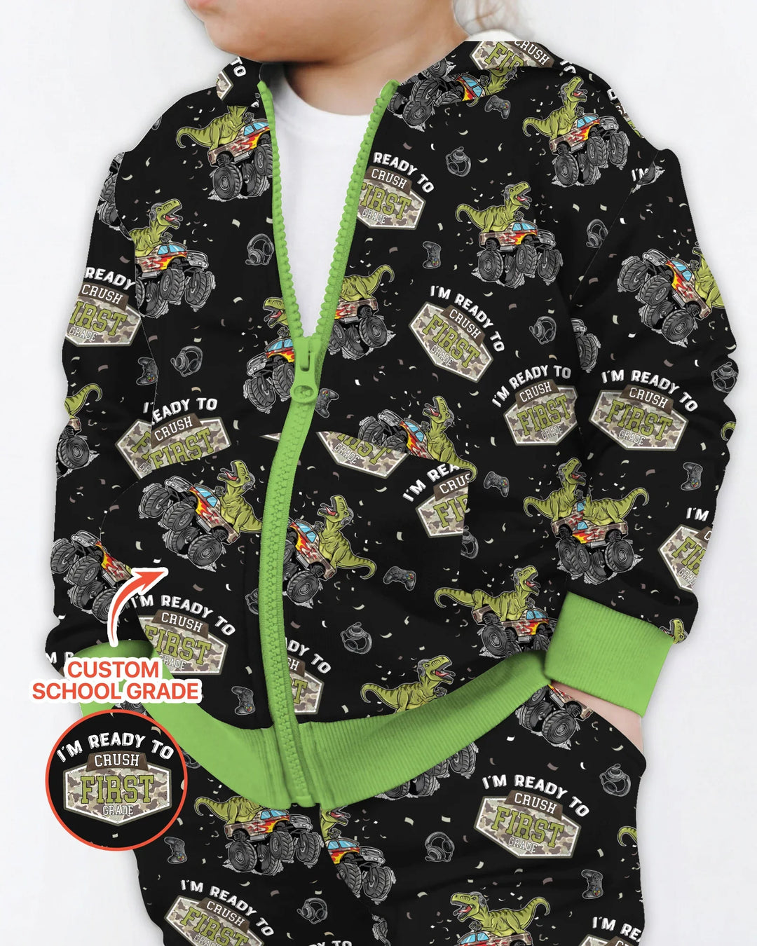 Sudadera con capucha y cremallera de bambú personalizada