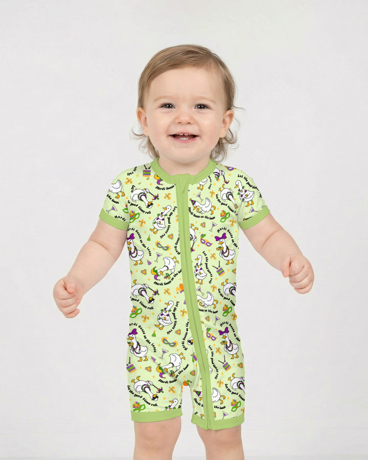 Mardi Gras Silly Goose Shorty Zippy