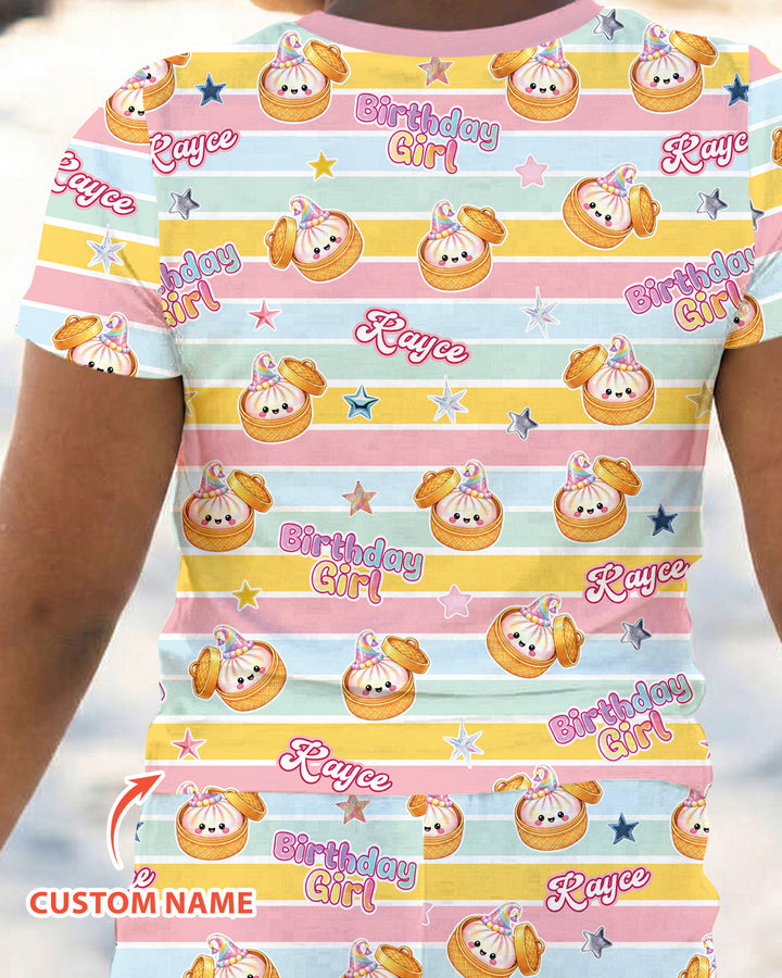 Zweiteiliges, kurzärmliges Pyjama-Set mit Marienkäfern