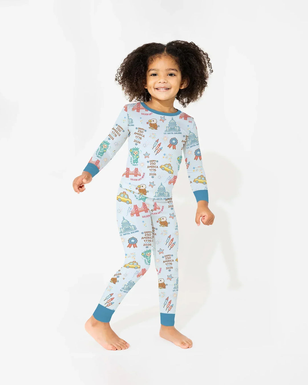 250 Years Of Freedom Two Piece Long Sleeve Pajama Set