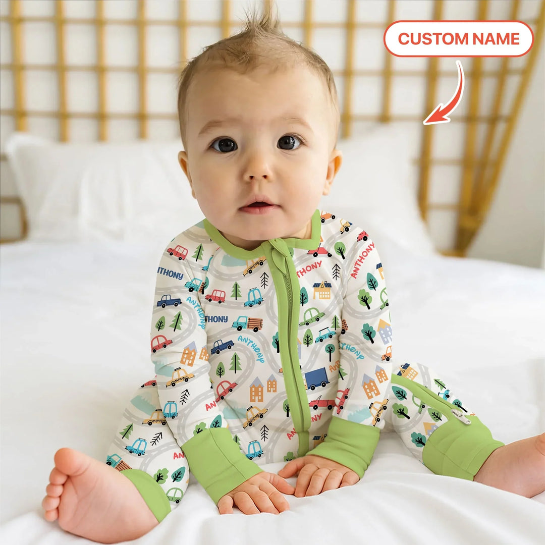 Custom Name Road Map Convertible Zippy