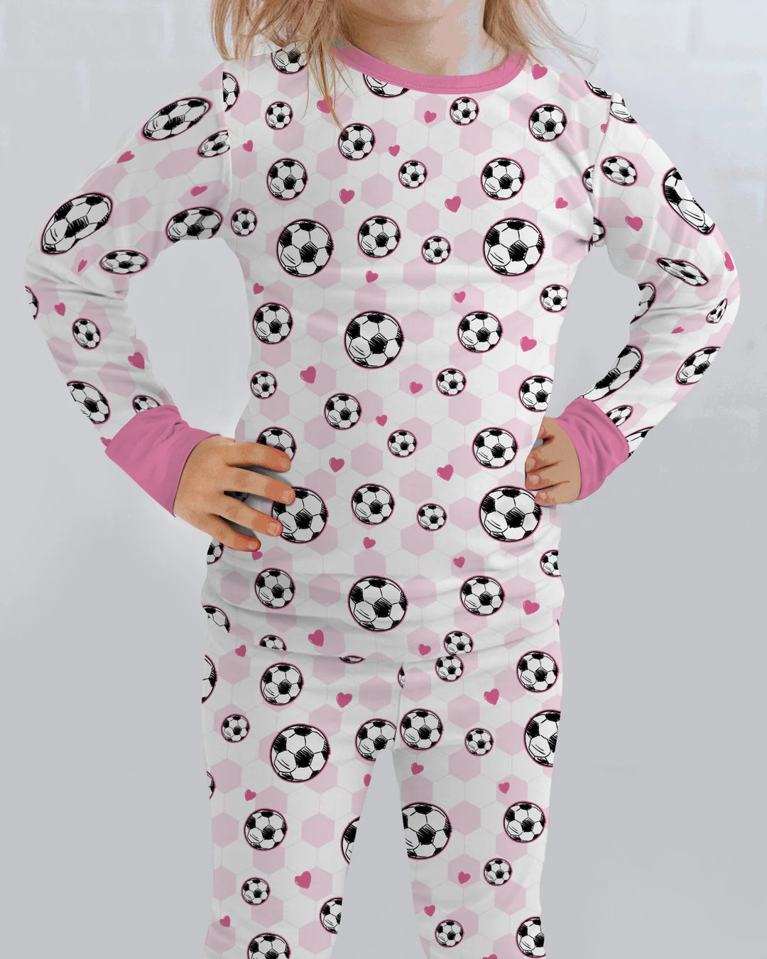 Goal Squad Family Matching Bamboo Two Piece Long Sleeve Pajama Set