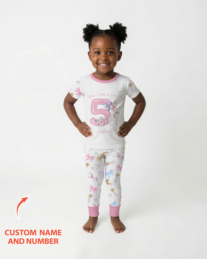 Zweiteiliges, kurzärmliges Pyjama-Set mit Marienkäfern
