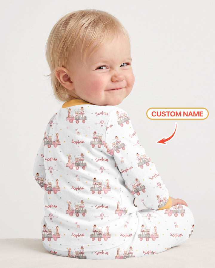 Custom Name Moved Out of My Mom's & Place Got My Own Crib Bamboo Two Piece Long Sleeve Pajama Set