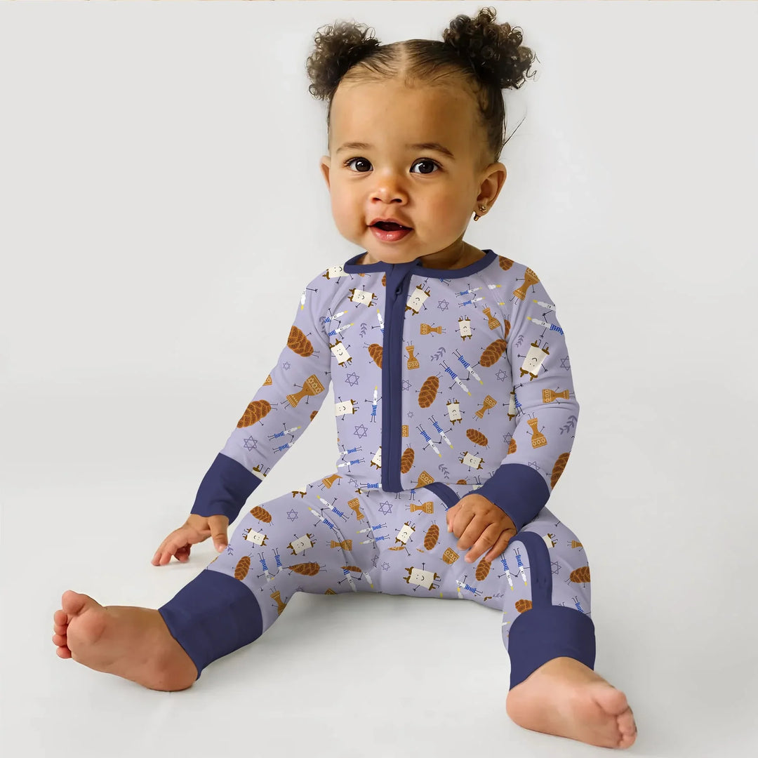 Shabbat Shalom Family Matching Convertible Zippy