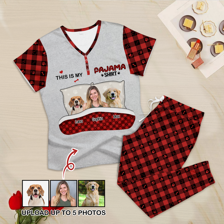 Custom Photo "This is My Pajama Shirt" for Women – Cool and Cozy