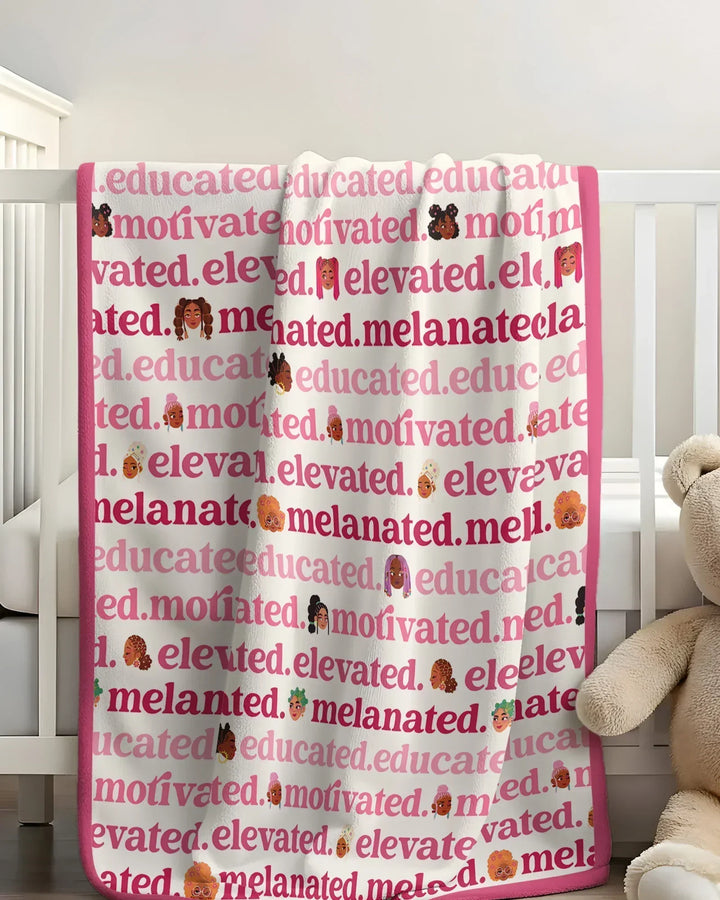 Educated Motivated Elevated Melanated Blanket