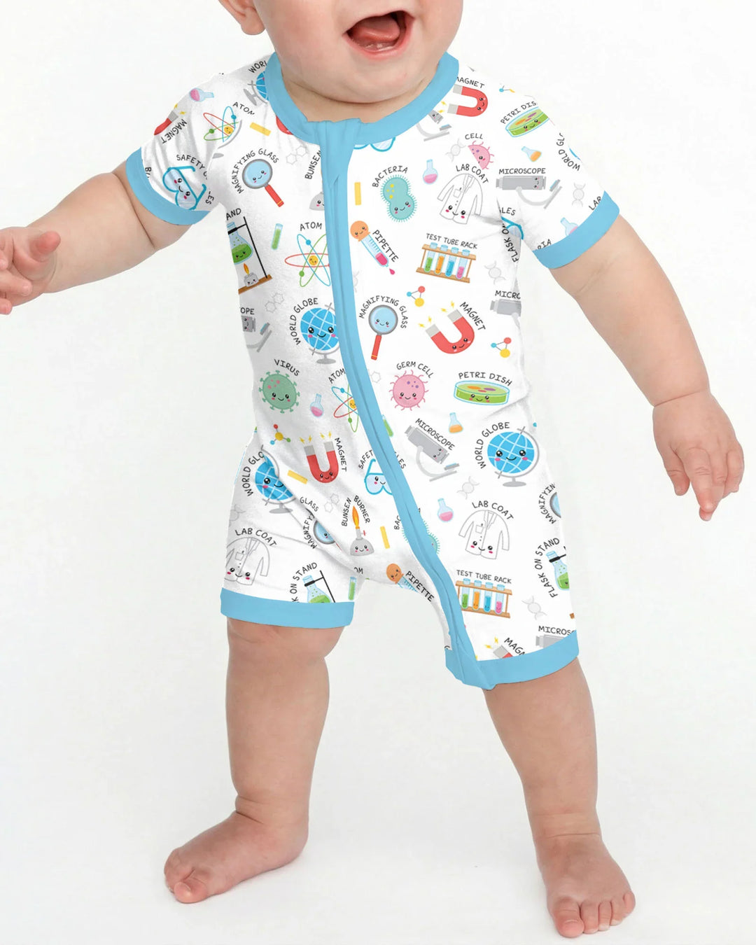 Science Fun Family Matching Bamboo Shorty Zippy