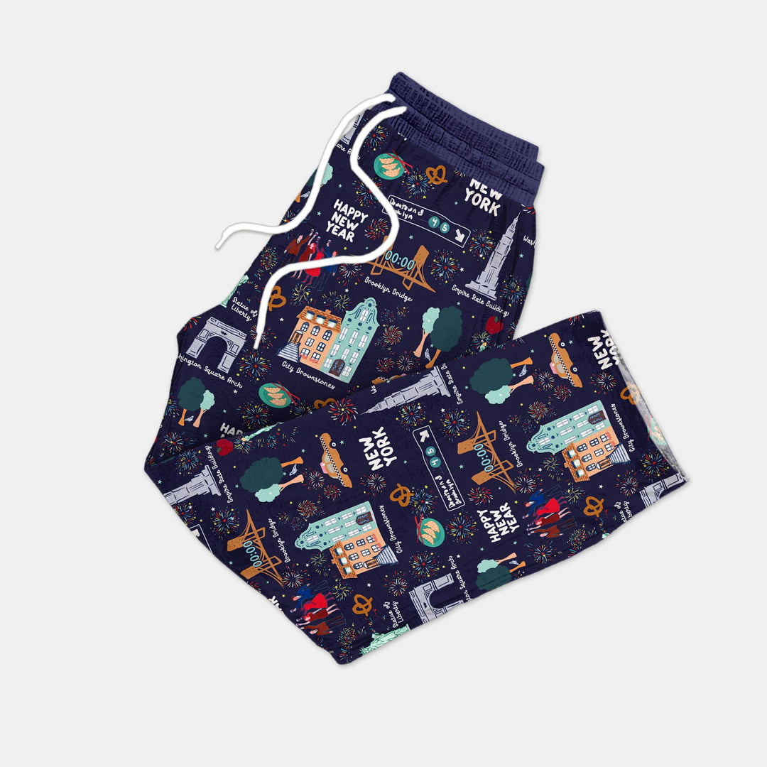 New York New Year Eve Men's Pajama Set