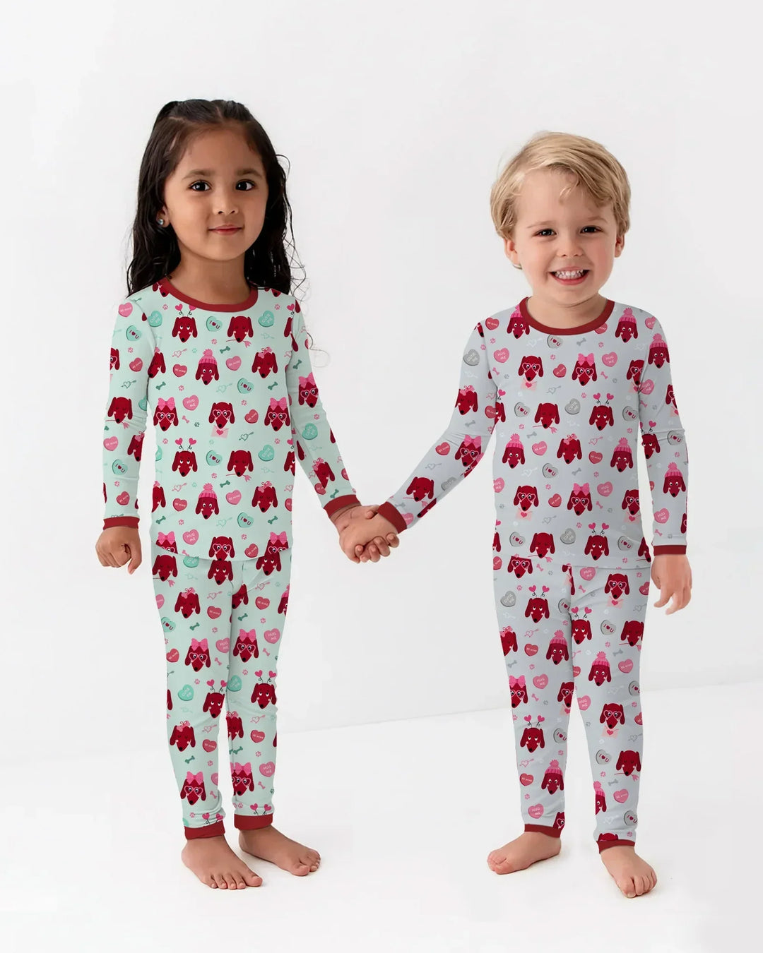 Dachshund Is My Valentine Two Piece Short Sleeve Pajama Set